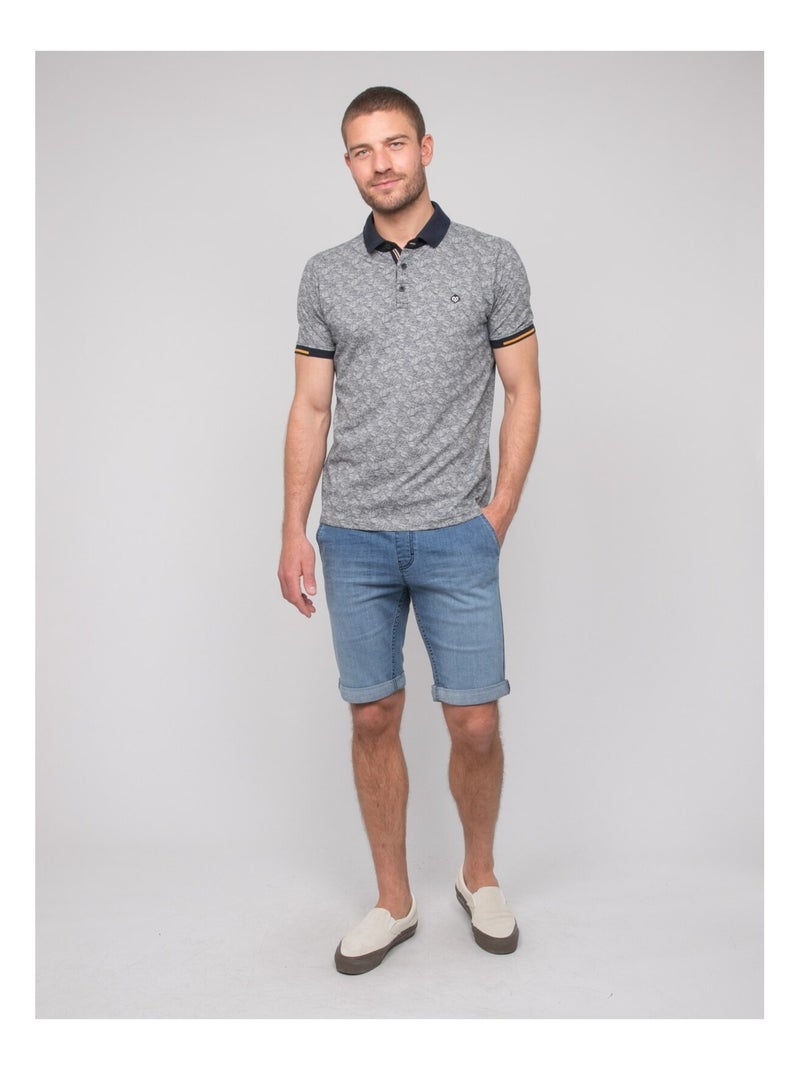 Polo a maniche corte cotone PETILLON Blu marino - Kiabi