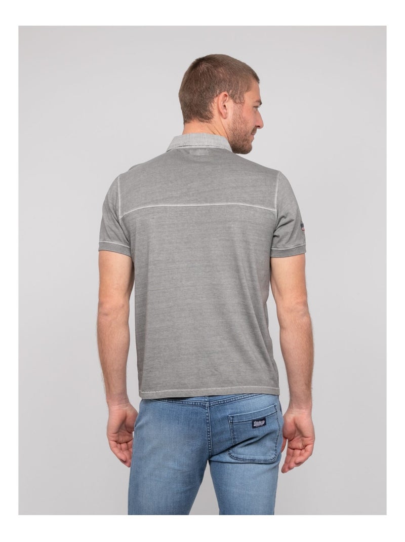 Polo a maniche corte cotone PILOTOMA Grigio - Kiabi