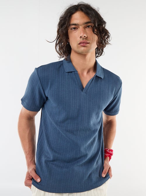 Polo a maniche corte e tessuto a nido d'ape - Kiabi