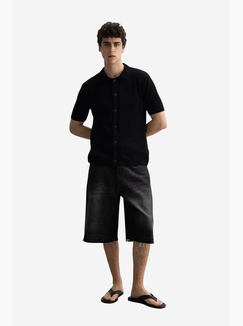Polo a maniche corte in maglia testurizzata da uomo giesto - Kiabi Polo a maniche corte in maglia testurizzata da uomo giesto - Kiabi