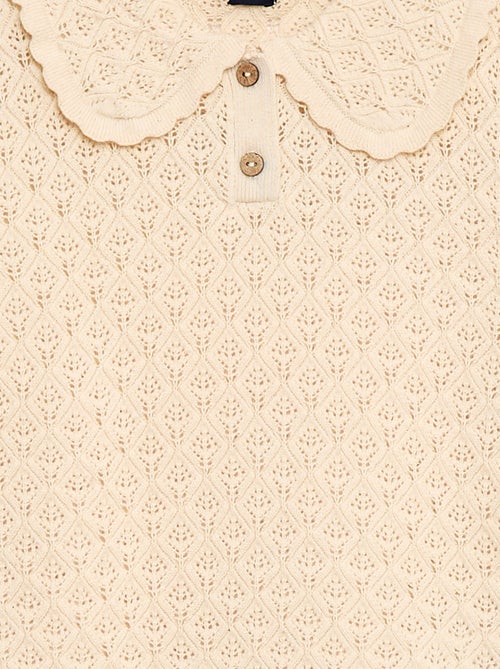 Polo a maniche corte in maglia traforata - Kiabi