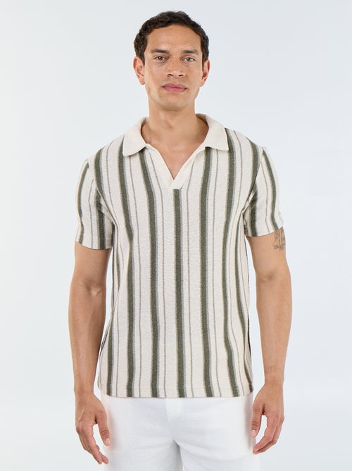 Polo a maniche corte in maglia tricot - Kiabi