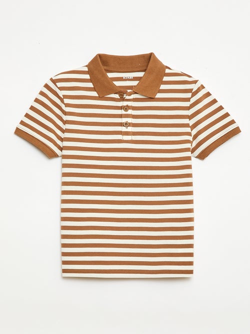 Polo a maniche corte in piqué di cotone - Kiabi