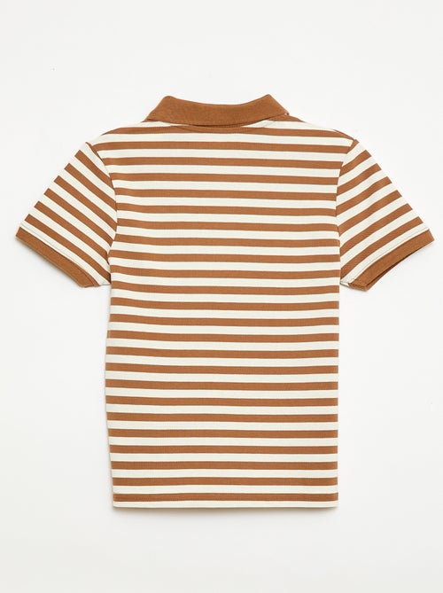 Polo a maniche corte in piqué di cotone - Kiabi