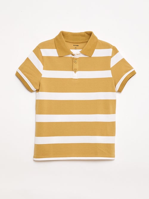 Polo a maniche corte in piqué di cotone - Kiabi