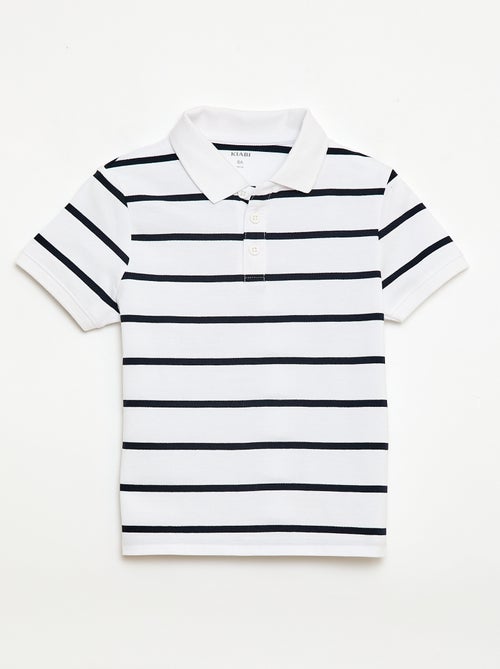 Polo a maniche corte in piqué di cotone - Kiabi