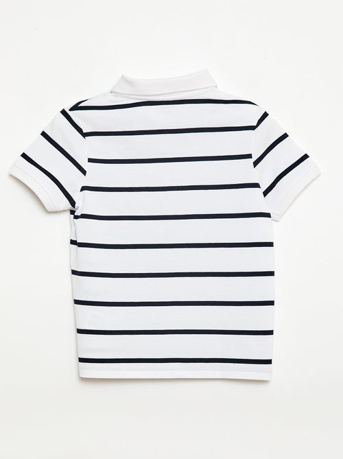 Polo a maniche corte in piqué di cotone - Kiabi