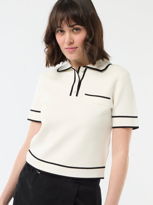 Polo a maniche corte in piqué di cotone - Kiabi