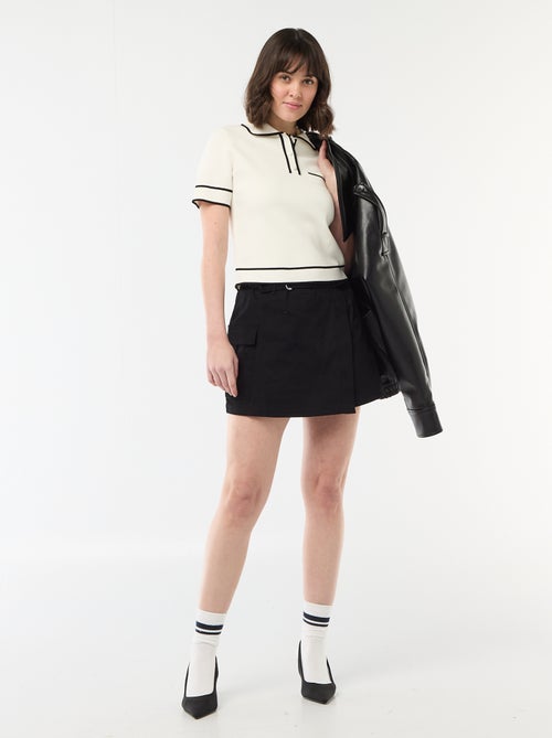 Polo a maniche corte in piqué di cotone - Kiabi