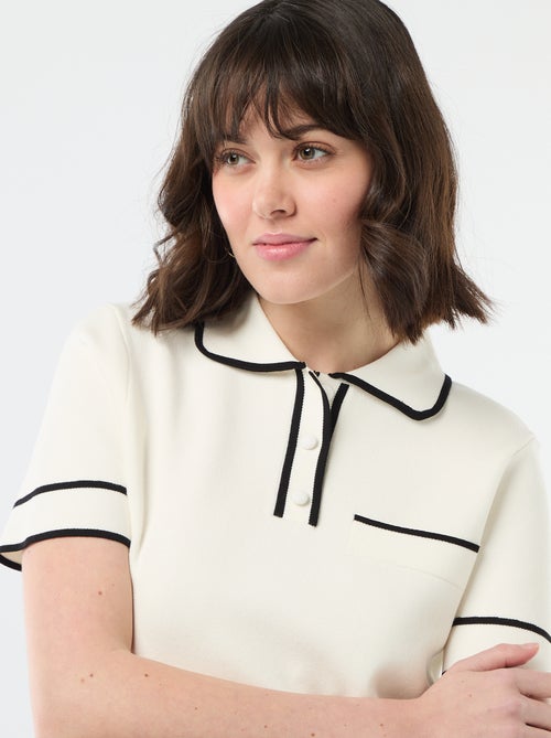 Polo a maniche corte in piqué di cotone - Kiabi