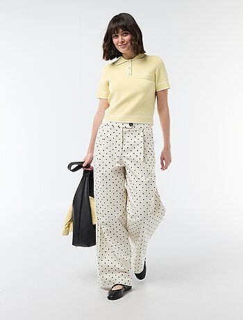 Polo a maniche corte in piqué di cotone