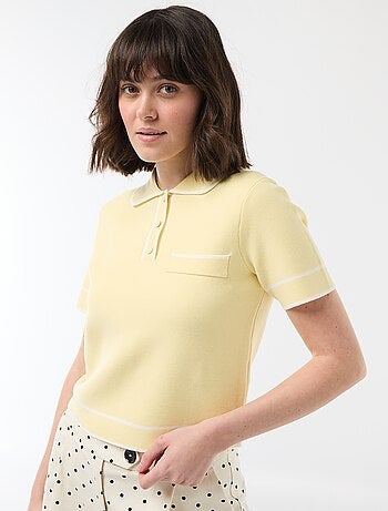 Polo a maniche corte in piqué di cotone
