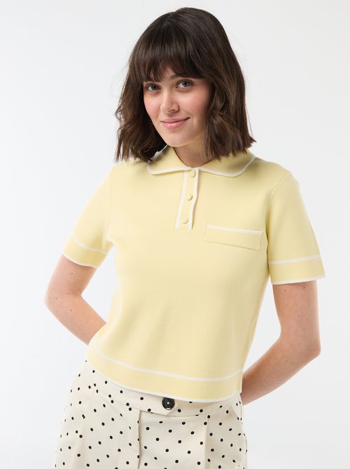 Polo a maniche corte in piqué di cotone - Kiabi