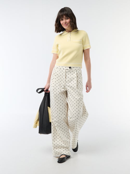 Polo a maniche corte in piqué di cotone - Kiabi