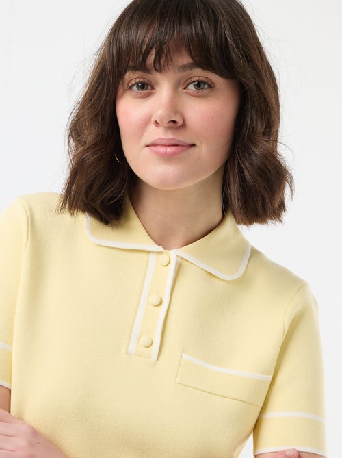 Polo a maniche corte in piqué di cotone - Kiabi