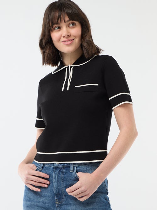 Polo a maniche corte in piqué di cotone - Kiabi