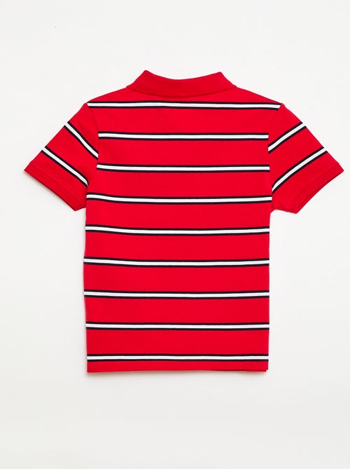 Polo a maniche corte in piqué di cotone - Kiabi