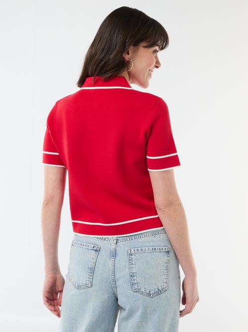 Polo a maniche corte in piqué di cotone - Kiabi