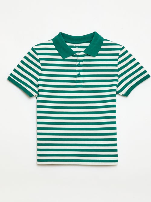 Polo a maniche corte in piqué di cotone - Kiabi