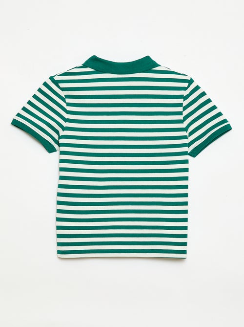 Polo a maniche corte in piqué di cotone - Kiabi