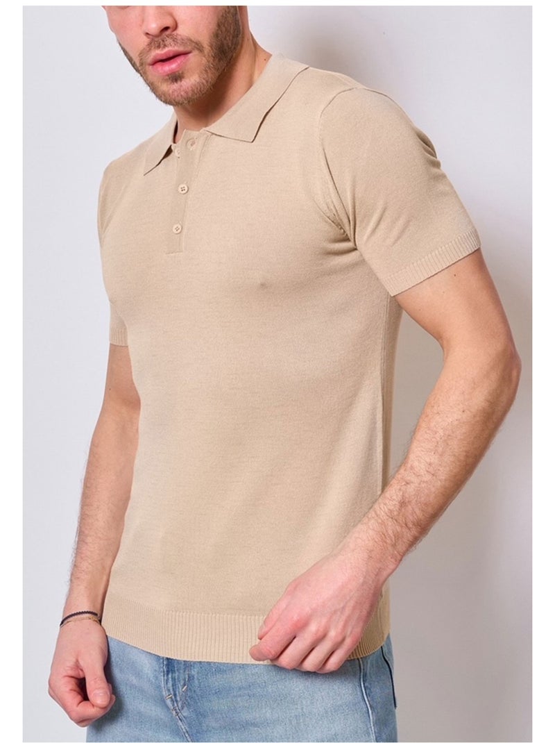 Polo a maniche corte Kebello Beige - Kiabi