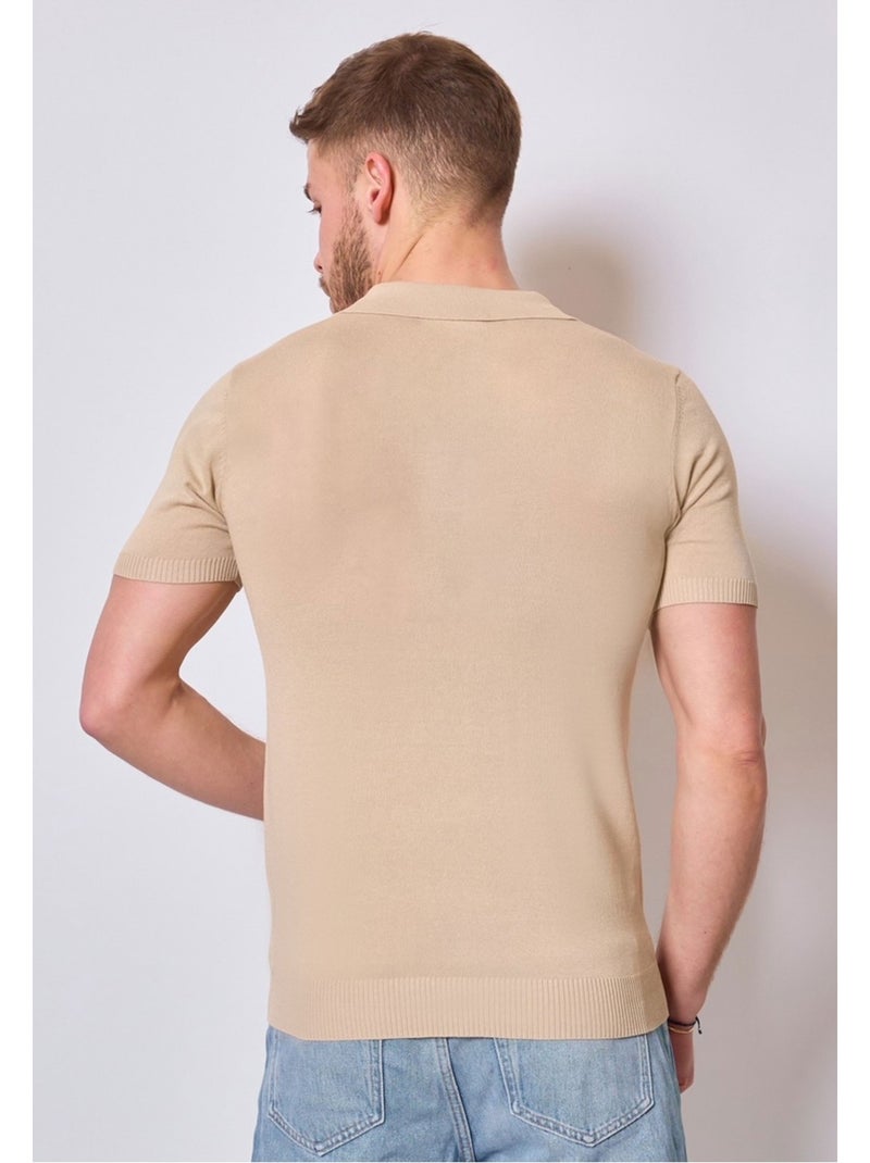 Polo a maniche corte Kebello Beige - Kiabi