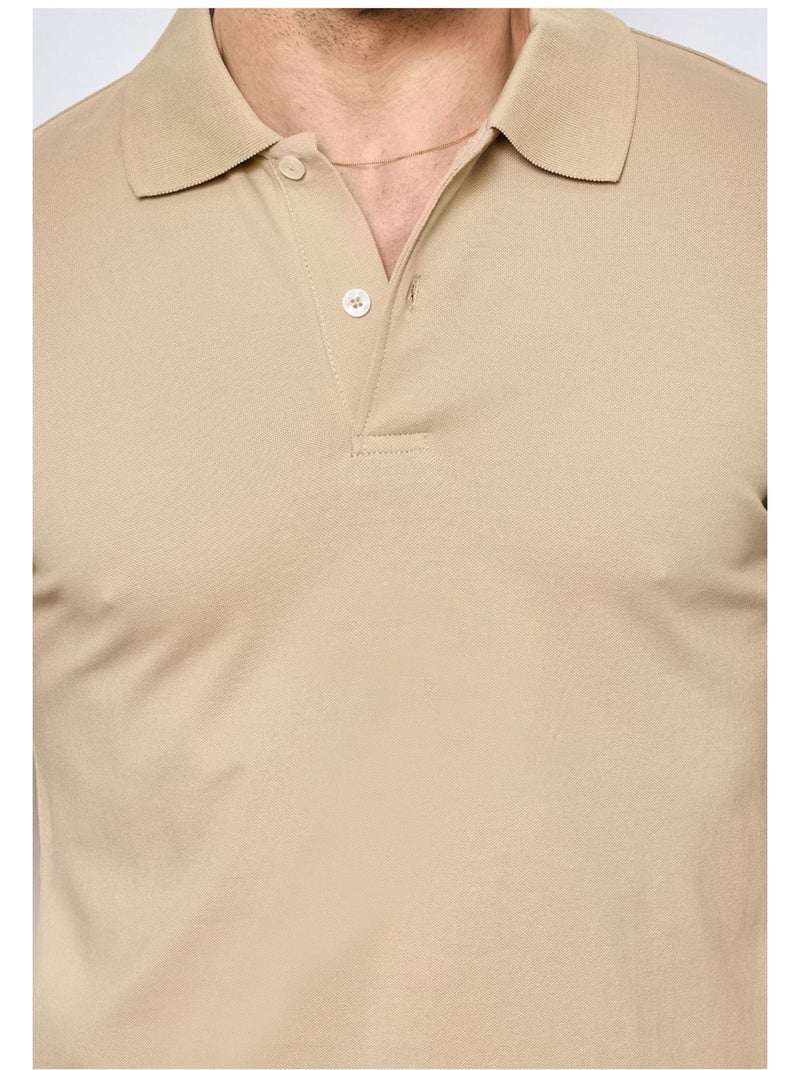 Polo a maniche corte Kebello Beige - Kiabi