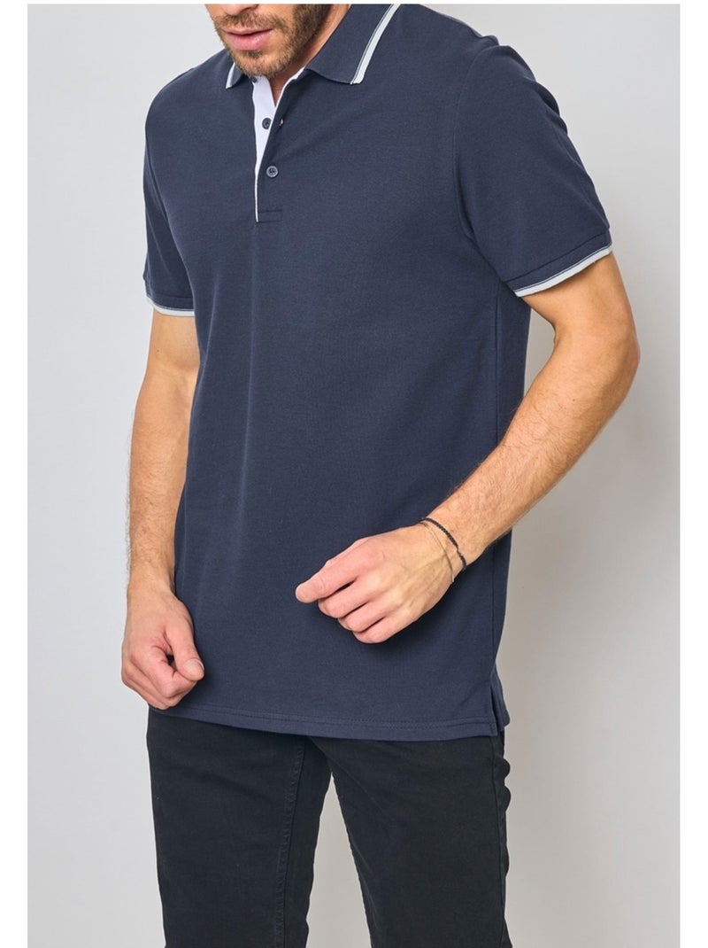 Polo a maniche corte Kebello Blu marino - Kiabi