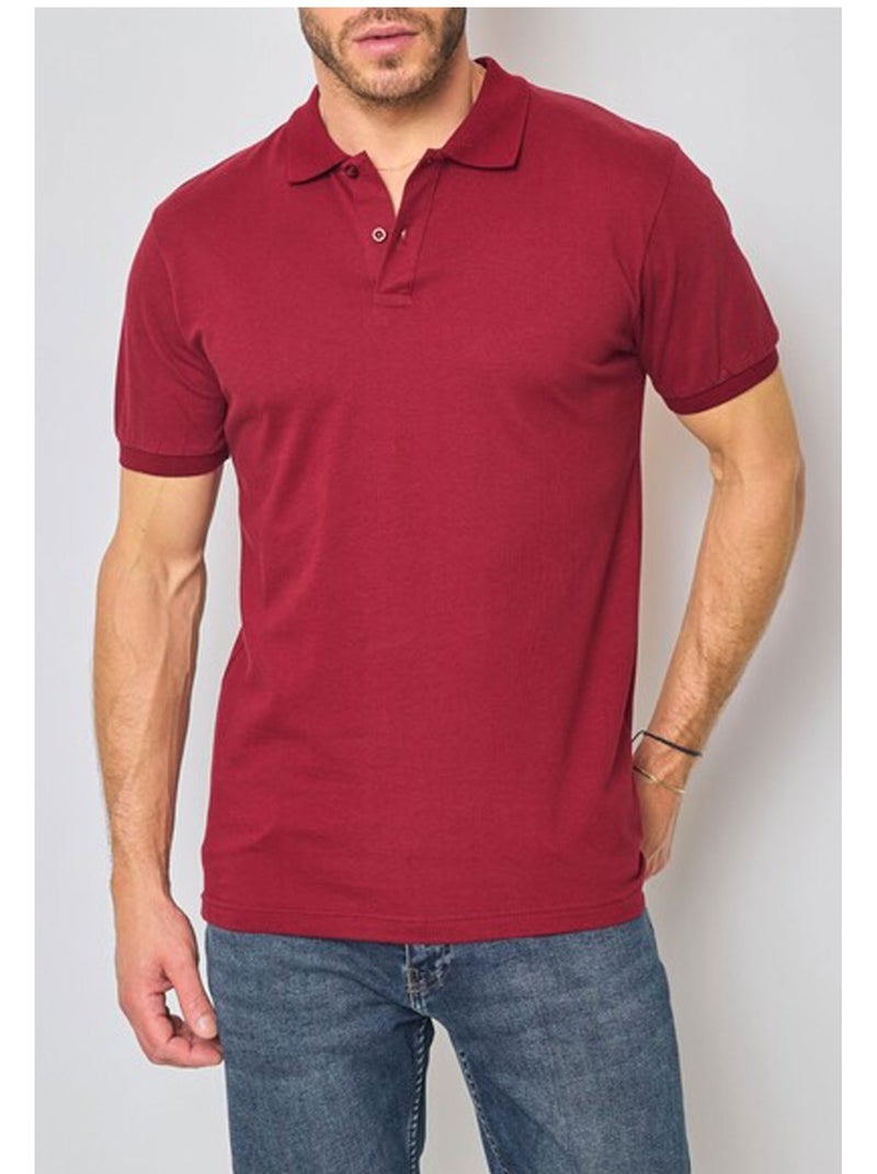 Polo a maniche corte Kebello Bordeaux - Kiabi