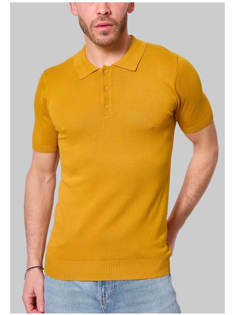 Polo a maniche corte Kebello Giallo - Kiabi