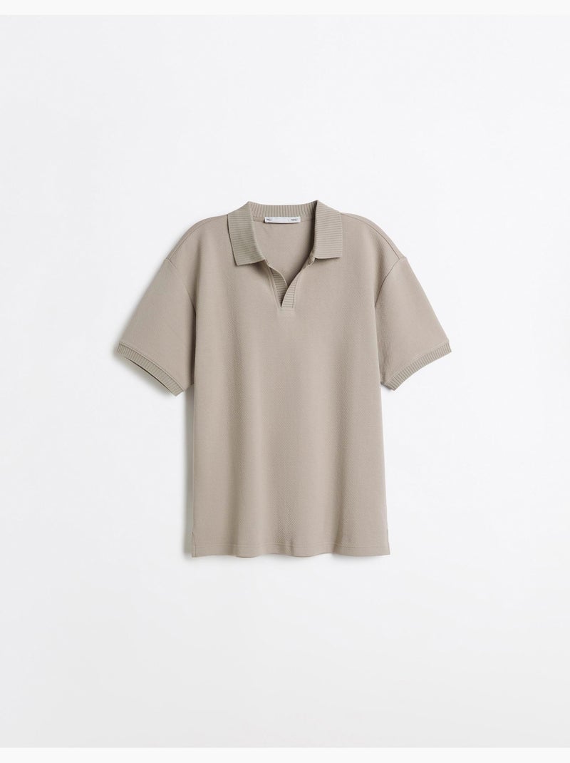 Polo a maniche corte, mo fashion Beige - Kiabi