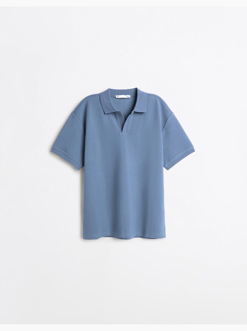 Polo a maniche corte, mo fashion Blu - Kiabi