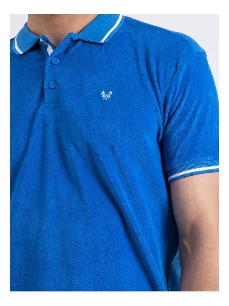 Polo a maniche corte PAMEDI Blu reale - Kiabi