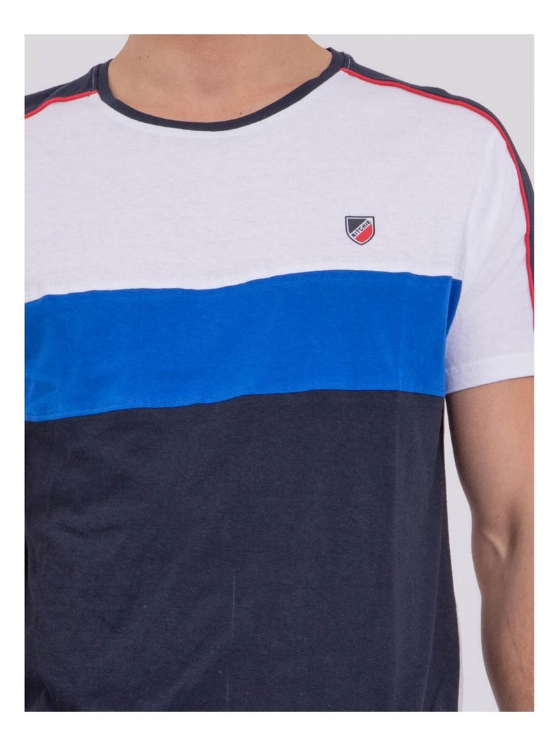 Polo a maniche corte puro cotone PROSID Blu marino - Kiabi