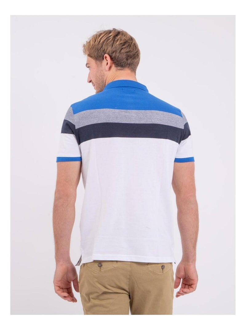 Polo a maniche corte puro cotone PROSID Blu reale - Kiabi