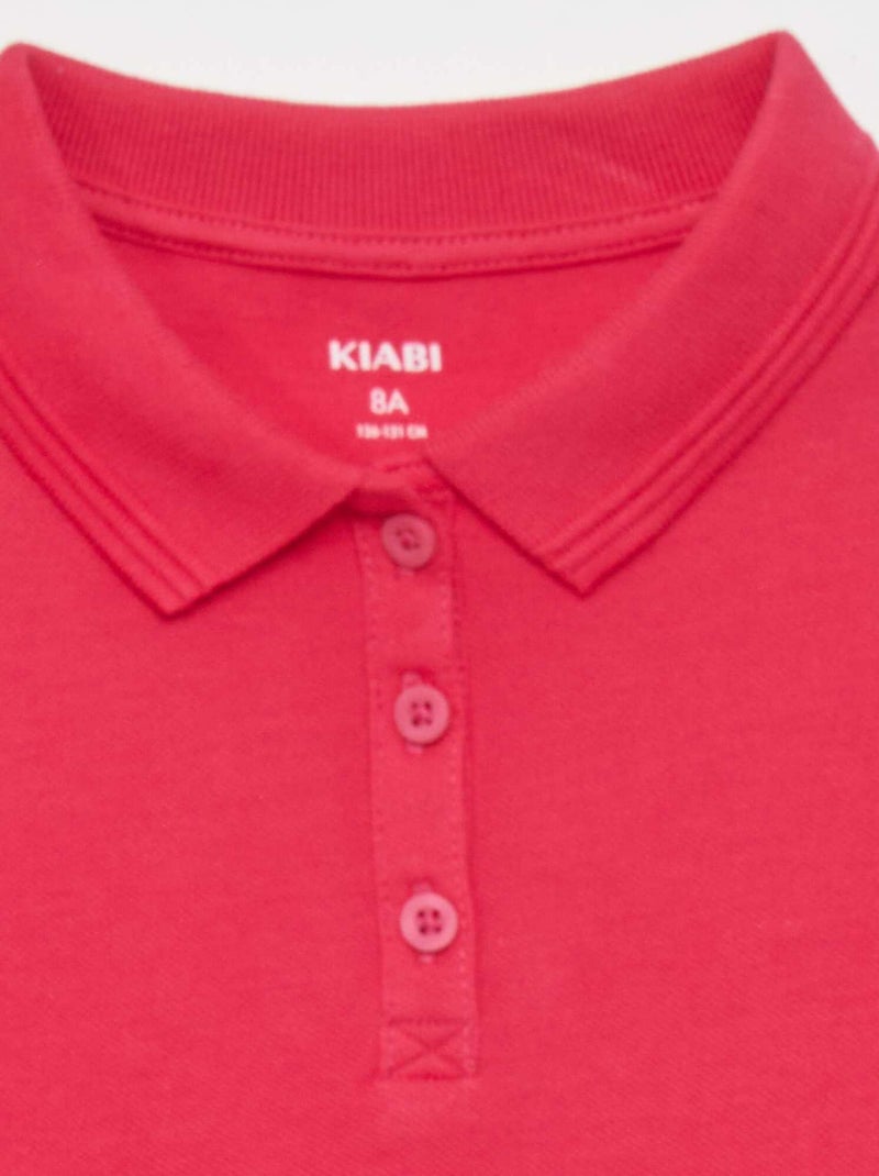 Polo a maniche corte ROSA - Kiabi