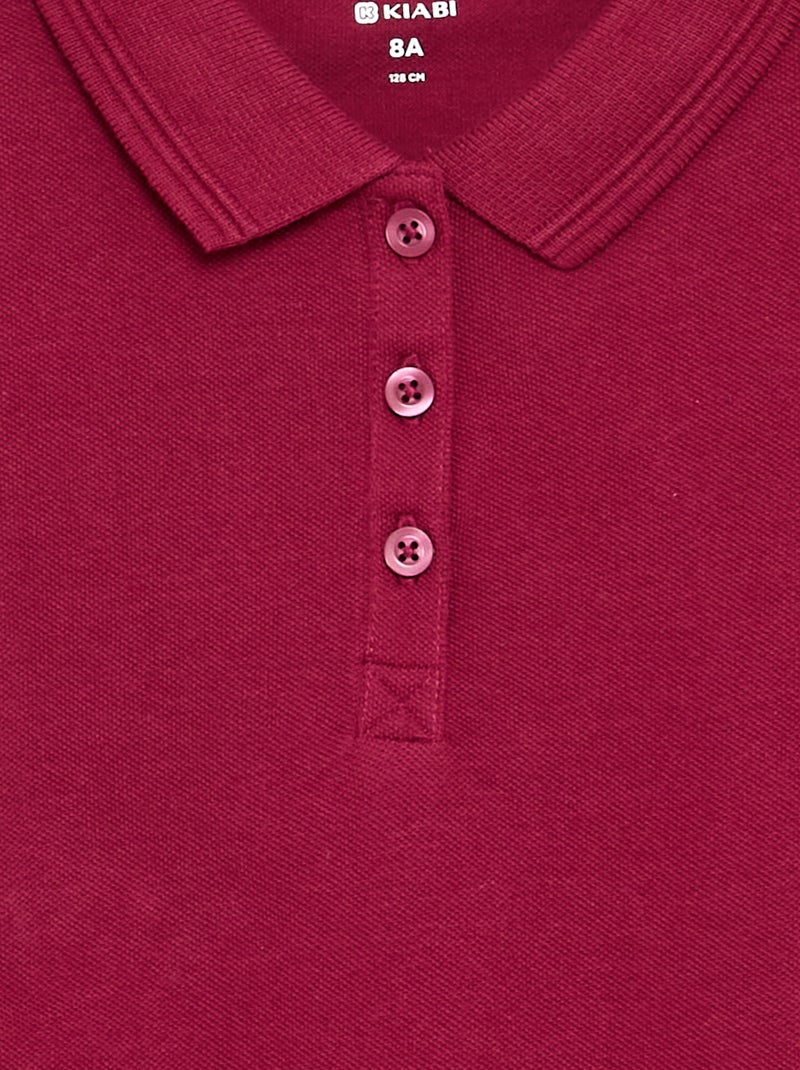 Polo a maniche corte Rosso - Kiabi