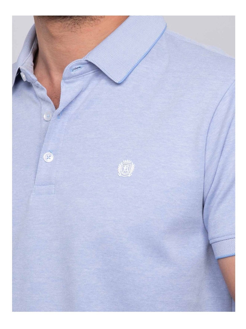 Polo a maniche corte tinta unita POLOKAI Blu - Kiabi