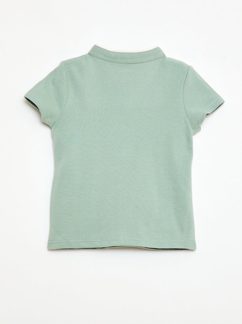 Polo a maniche corte Verde - Kiabi