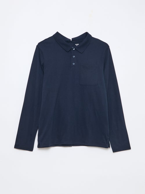 Polo a maniche lunghe - collezione facile da indossare - Kiabi