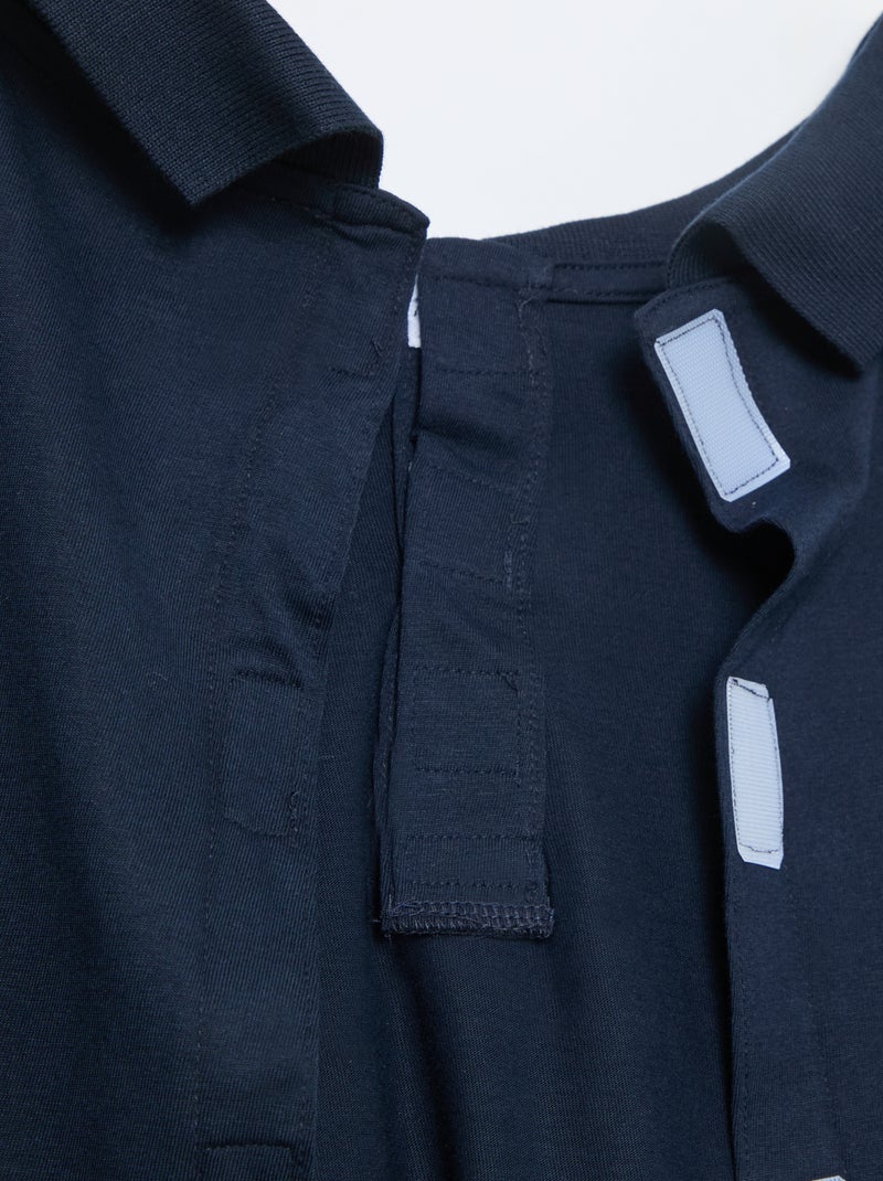 Polo a maniche lunghe - collezione facile da indossare Blu - Kiabi
