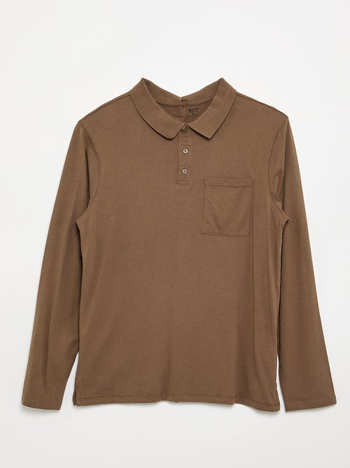 Polo a maniche lunghe - collezione facile da indossare - Kiabi Polo a maniche lunghe - collezione facile da indossare - Kiabi