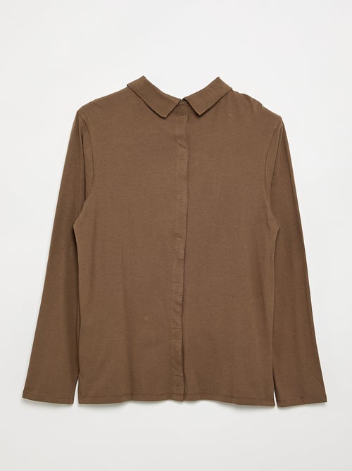 Polo a maniche lunghe - collezione facile da indossare - Kiabi Polo a maniche lunghe - collezione facile da indossare - Kiabi