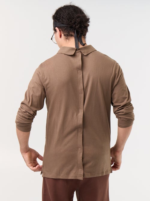 Polo a maniche lunghe - collezione facile da indossare - Kiabi Polo a maniche lunghe - collezione facile da indossare - Kiabi