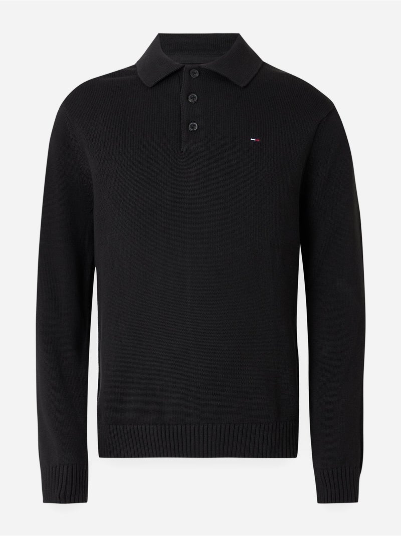 Polo a maniche lunghe - Tommy jeans Nero - Kiabi