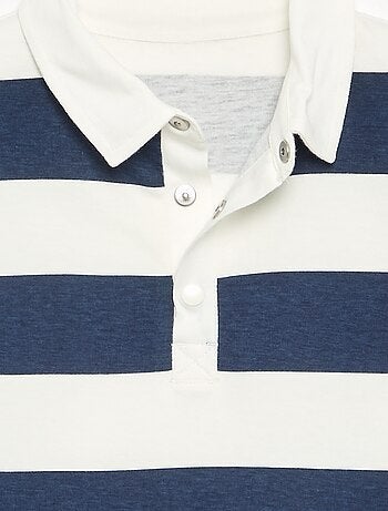 Polo a maniche lunghe a righe - collezione facile da indossare