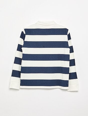 Polo a maniche lunghe a righe - collezione facile da indossare
