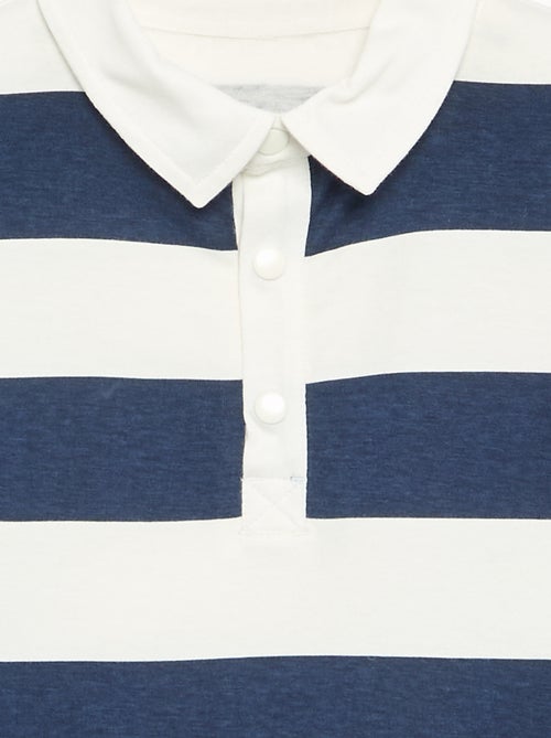 Polo a maniche lunghe a righe - collezione facile da indossare - Kiabi