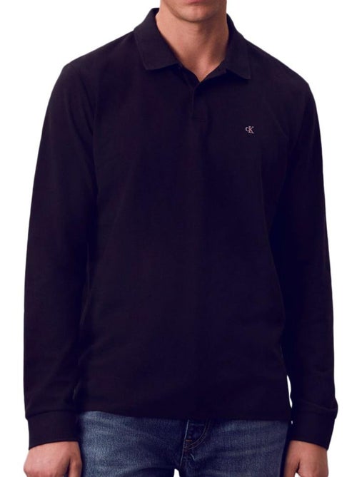 Polo a maniche lunghe da uomo Calvin Klein in piqué casual - Kiabi Polo a maniche lunghe da uomo Calvin Klein in piqué casual - Kiabi