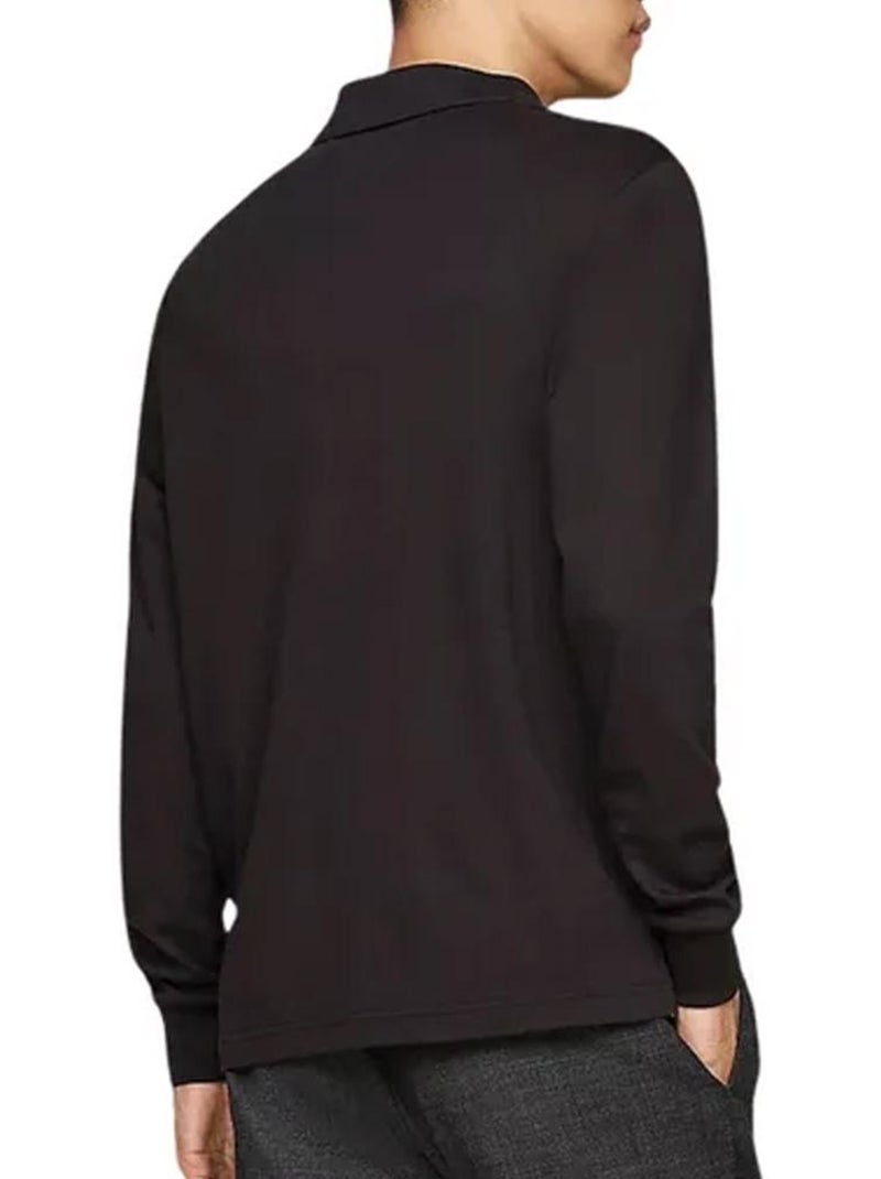 Polo a maniche lunghe da uomo Tommy Hilfiger Nero - Kiabi